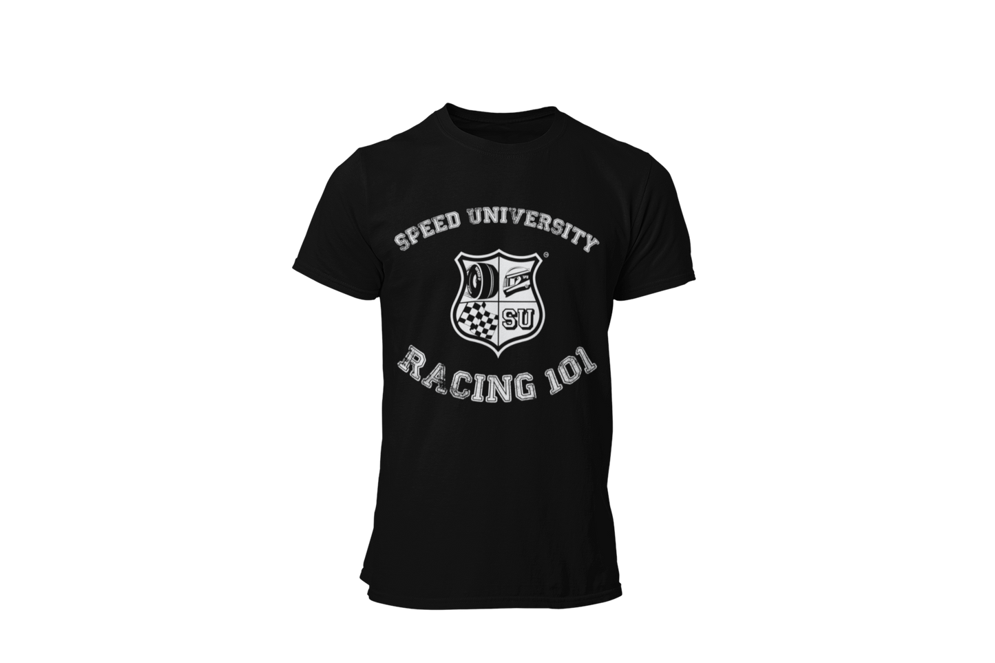 Speed University Racing 101 Black T-Shirt (Unisex)