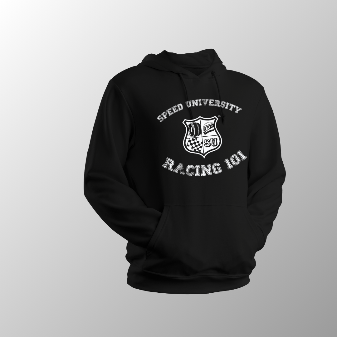 Speed University Racing 101 Black Pullover Hoodie (Unisex)