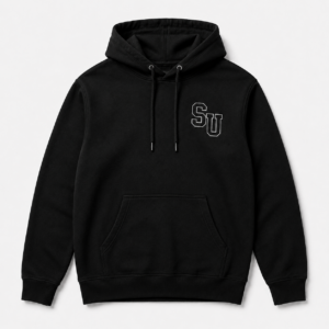 Speed University I Love Racing black hoodie front view