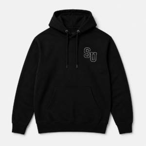 Speed University Helmet Dept of Speed black hoodie front view