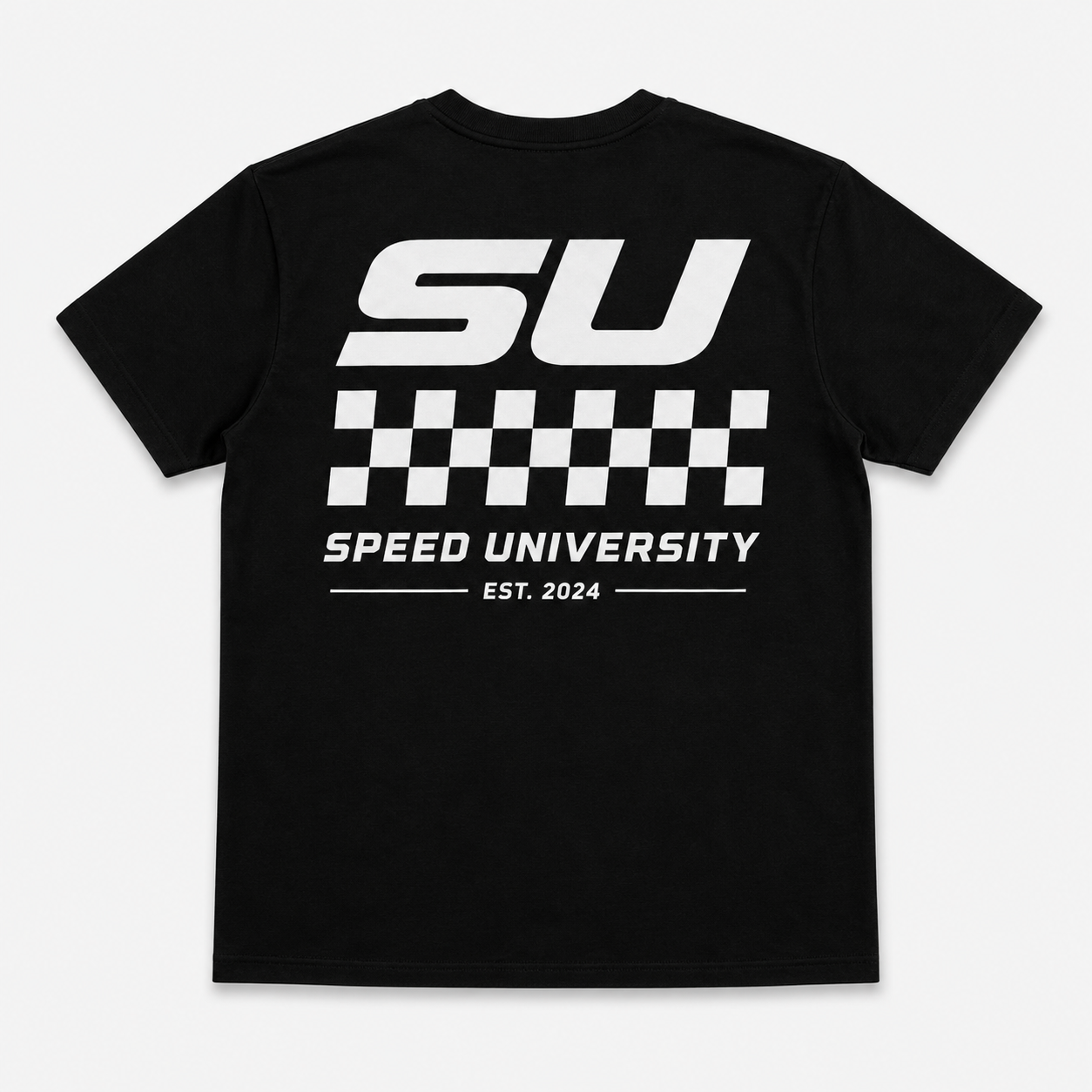 Speed University SU Graphics black T-shirt back print