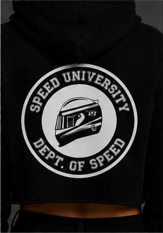 Speed University Women’s Helmet Cropped Sweatshirt - Image 3