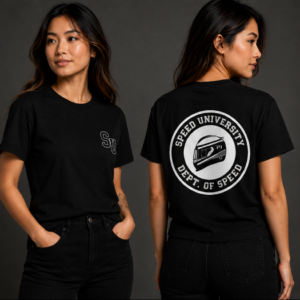 Speed University Women’s Helmet Black T-Shirt