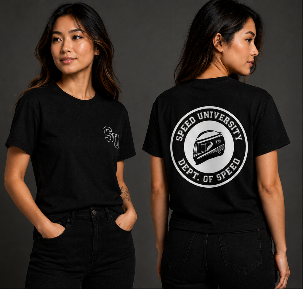 Speed University Women’s Helmet Black T-Shirt