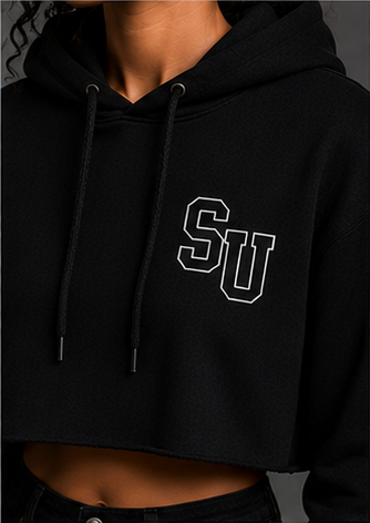 Speed University Women’s I Love Racing Cropped Sweatshirt - Image 3