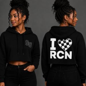 Speed University Women’s I Love Racing Cropped Sweatshirt