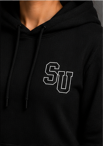 Speed University Women’s I Love Racing Black Hoodie - Image 3