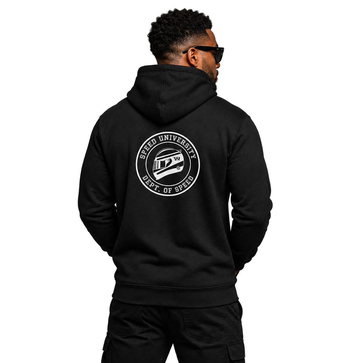 Speed University Mens Helmet Black Hoodie