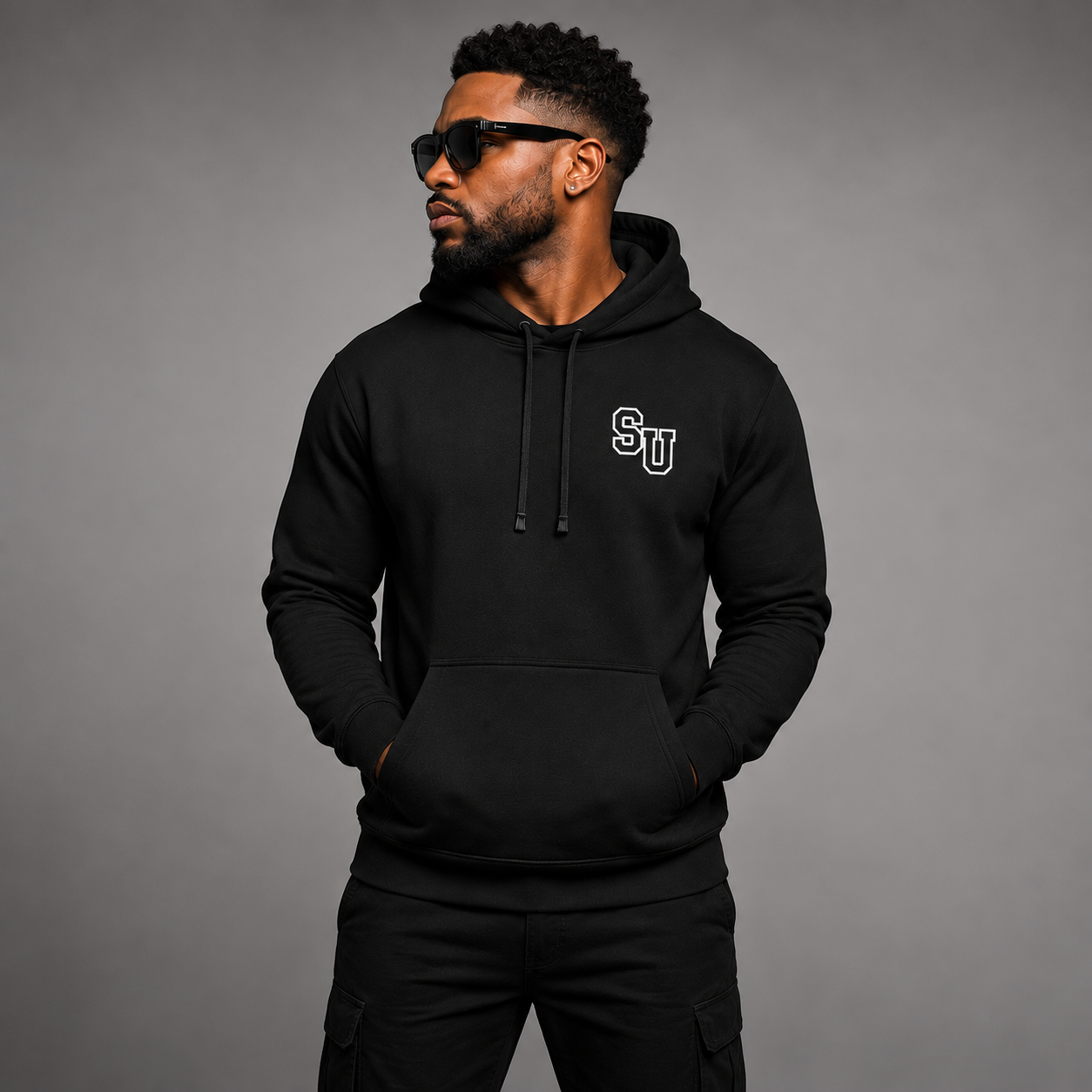 Speed University Mens Helmet Black Hoodie - Image 4