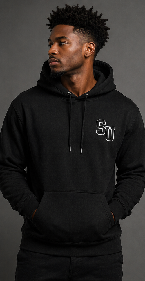Speed University Mens I Love Racing Black Hoodie