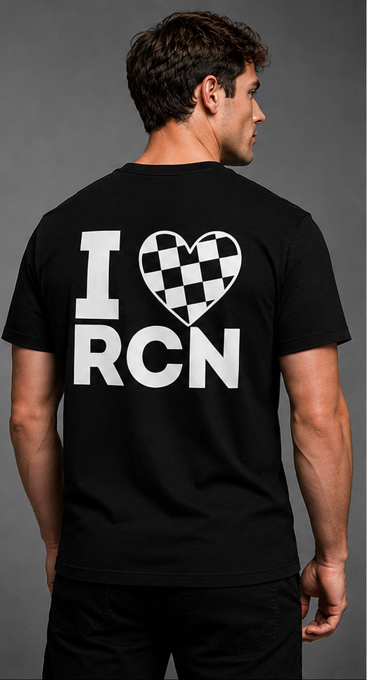 Speed University Mens I Love Racing Black T-Shirt - Image 4
