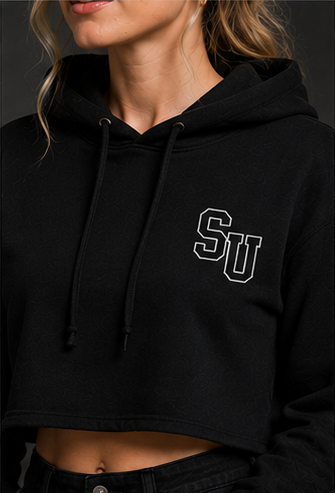 Speed University Women’s Dept. of Speed Wheel Cropped Hoodie - Image 3