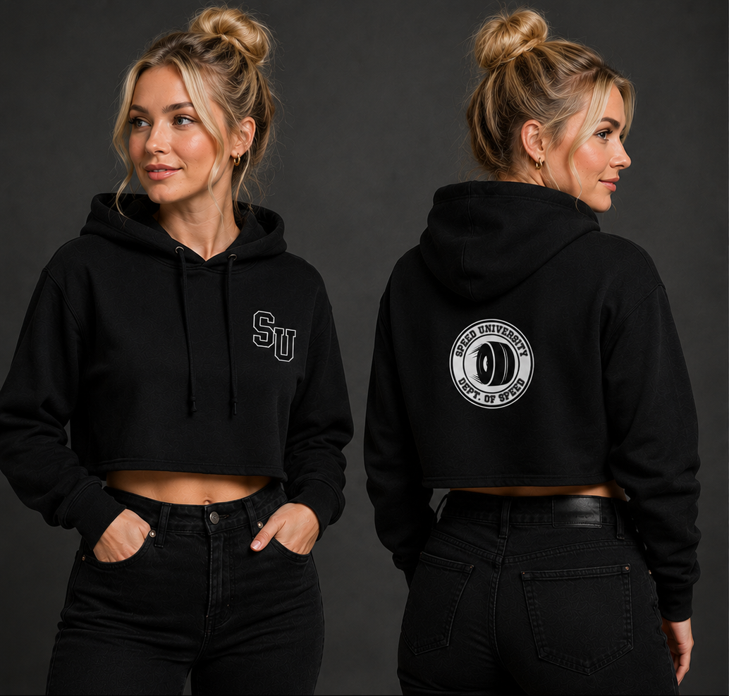 Speed University Women’s Dept. of Speed Wheel Cropped Hoodie
